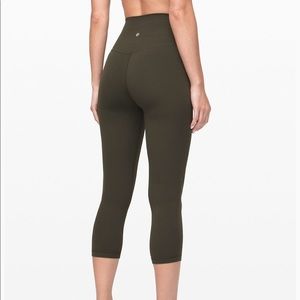 Lululemon Align Crop - Dark Olive